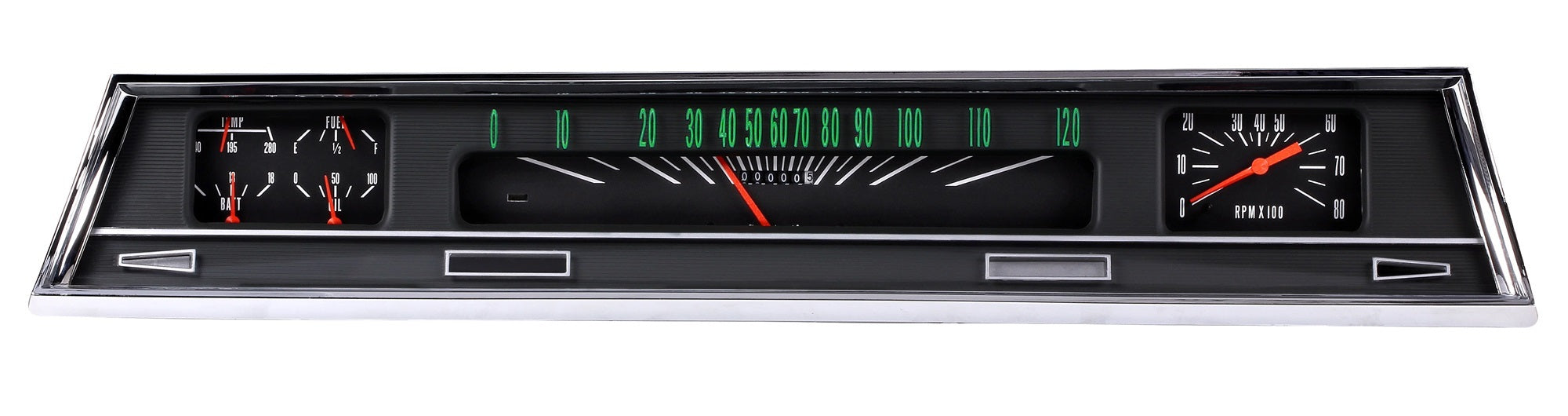 Classic Instruments Chevelle Package Gauge Kit - Black Face - GM A-Body 1966-67