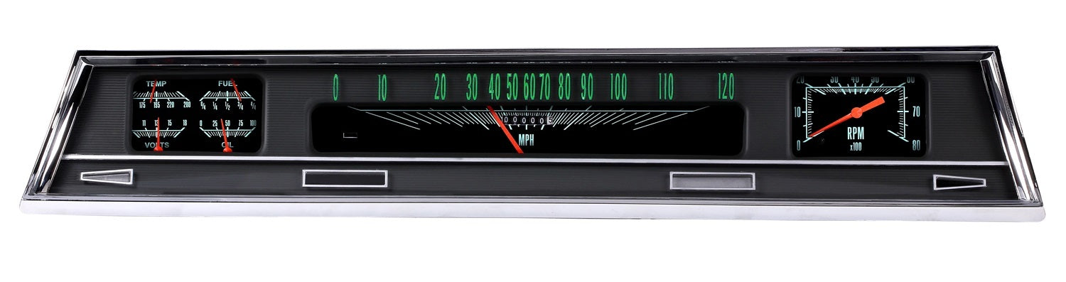 Classic Instruments G-Stock Gauge Kit - Black Face - GM A-Body 1966-67