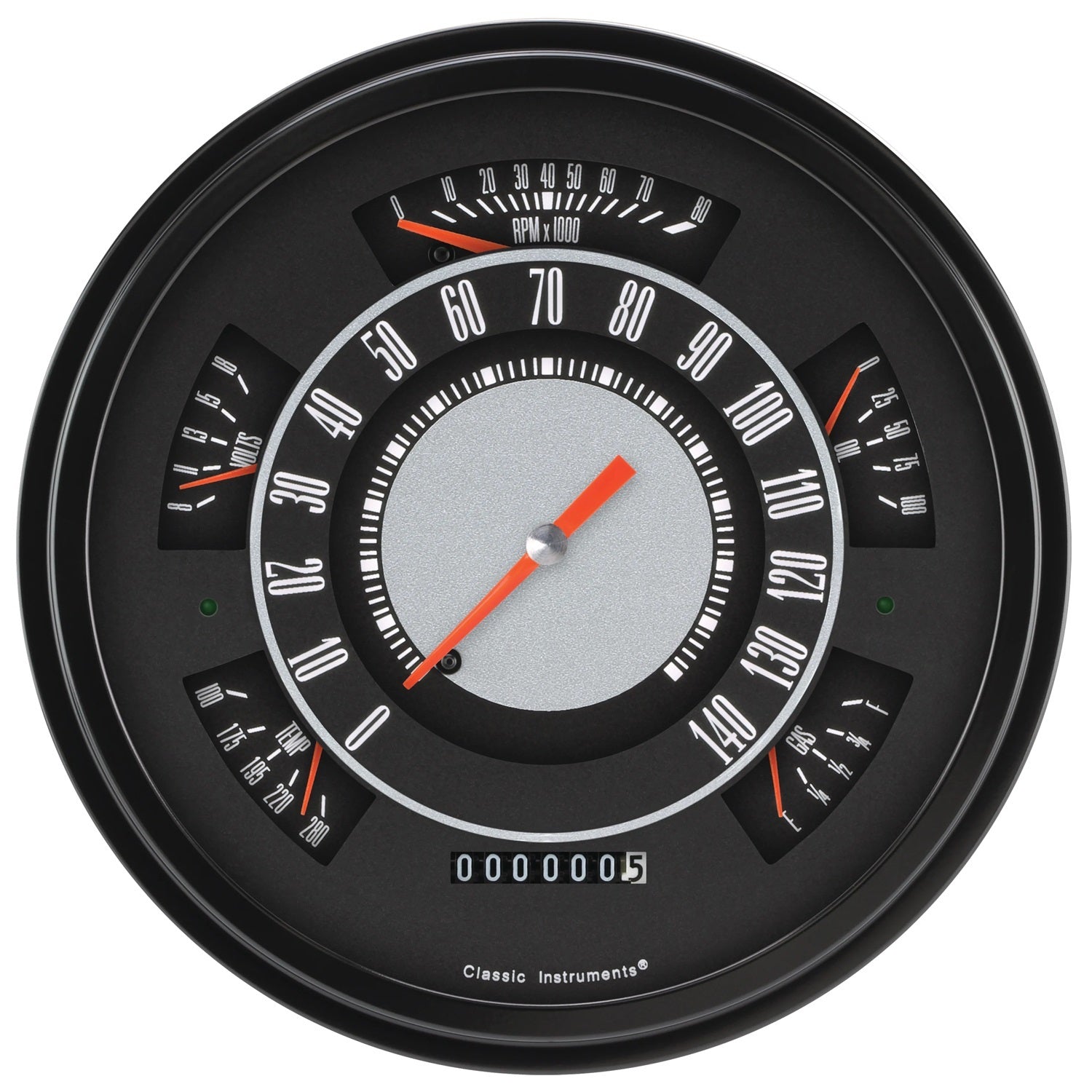Classic Instruments Direct-Fit Gauge Kit - White Face - Ford Fullsize Truck 1961-66