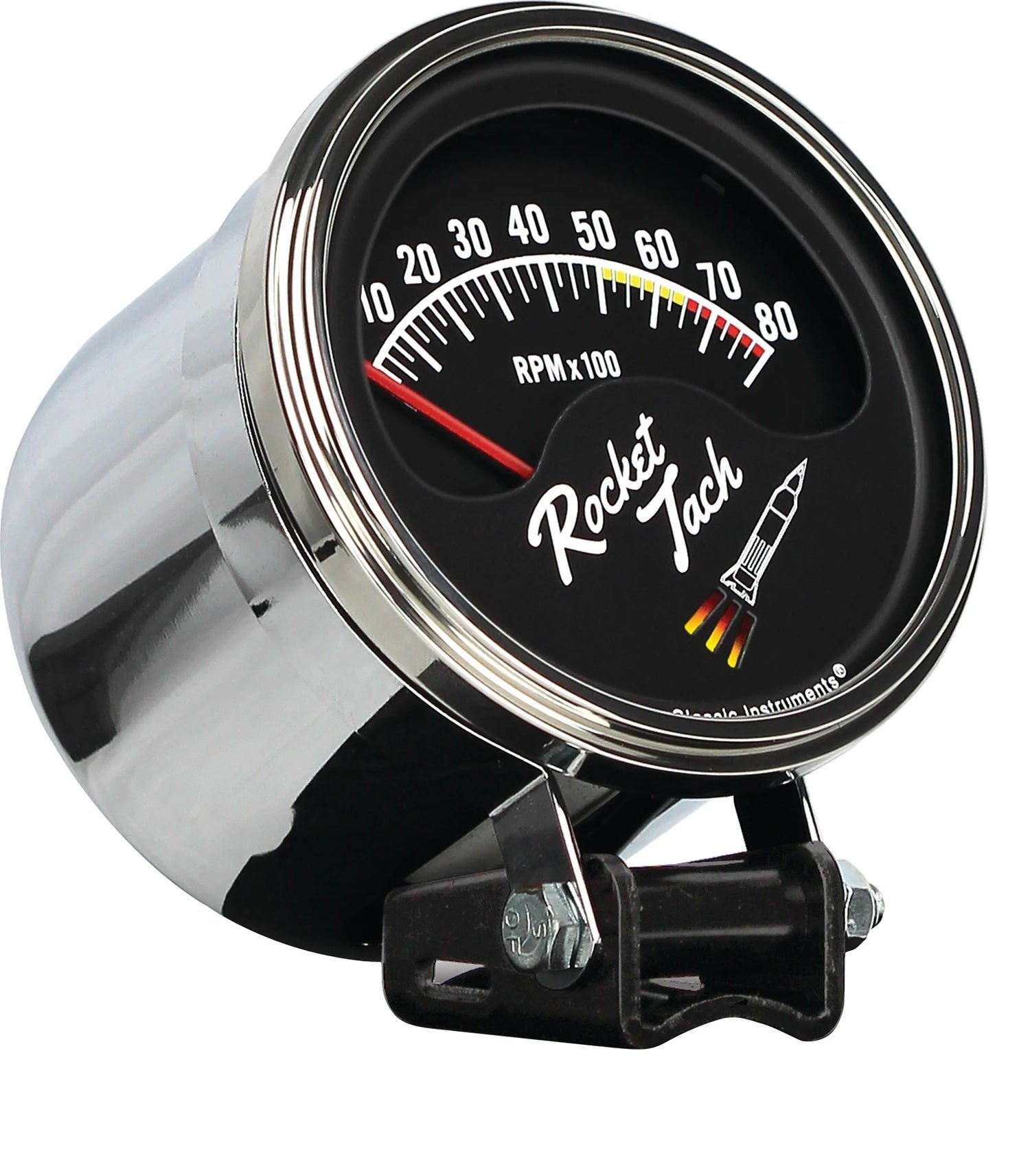 Classic Instruments Rocket Tach Tachometer - 8000 RPM - 3-3/8 in Diameter - Black Face