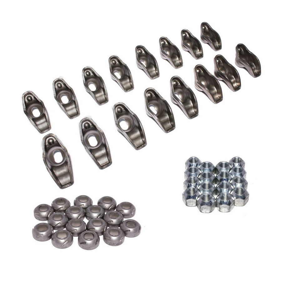 Comp Cams High Energy Steel OEM / Long Slot Rocker Arm - 7/16 in Stud Mount - 1.70 Ratio - Big Block Chevy (Set of 16)