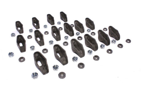 Comp Cams High Energy Nitride Steel OEM / Long Slot Rocker Arm - 7/16 in Stud Mount - 1.50 Ratio - Small Block Chevy (Set of 16)