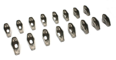 Comp Cams High Energy Steel Long Slot Rocker Arm - 7/16 in Stud Mount - 1.50 Ratio - Pontiac V8 (Set of 16)
