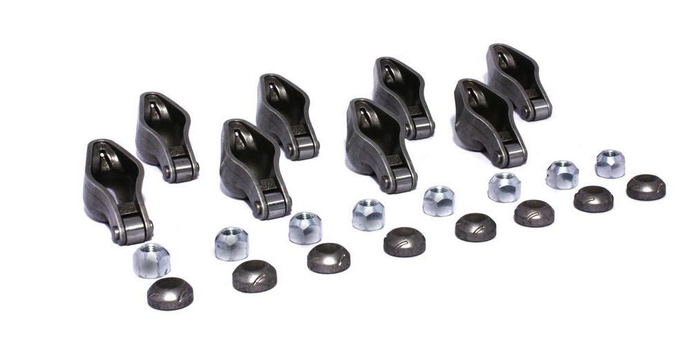Comp Cams Magnum Chromoly Roller Tip Rocker Arm - 3/8 in Stud Mount - 1.6 Ratio - Small Block Chevy (Set of 8)