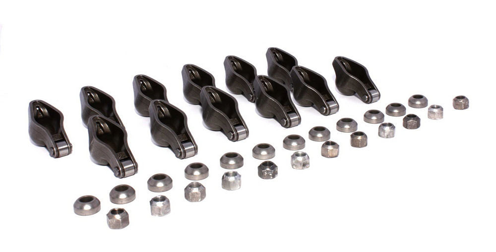 Comp Cams Magnum Chromoly Roller Tip Rocker Arm - 3/8 in Stud Mount - 1.52 Ratio - GM V6 (Set of 12) 1417-12