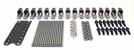 Comp Cams Magnum Roller Tip Steel Rocker Arm Kit w/ High Energy Pushrods - 3/8 in Stud Mount - 1.60 Ratio - Oldsmobile V8 1441-KIT