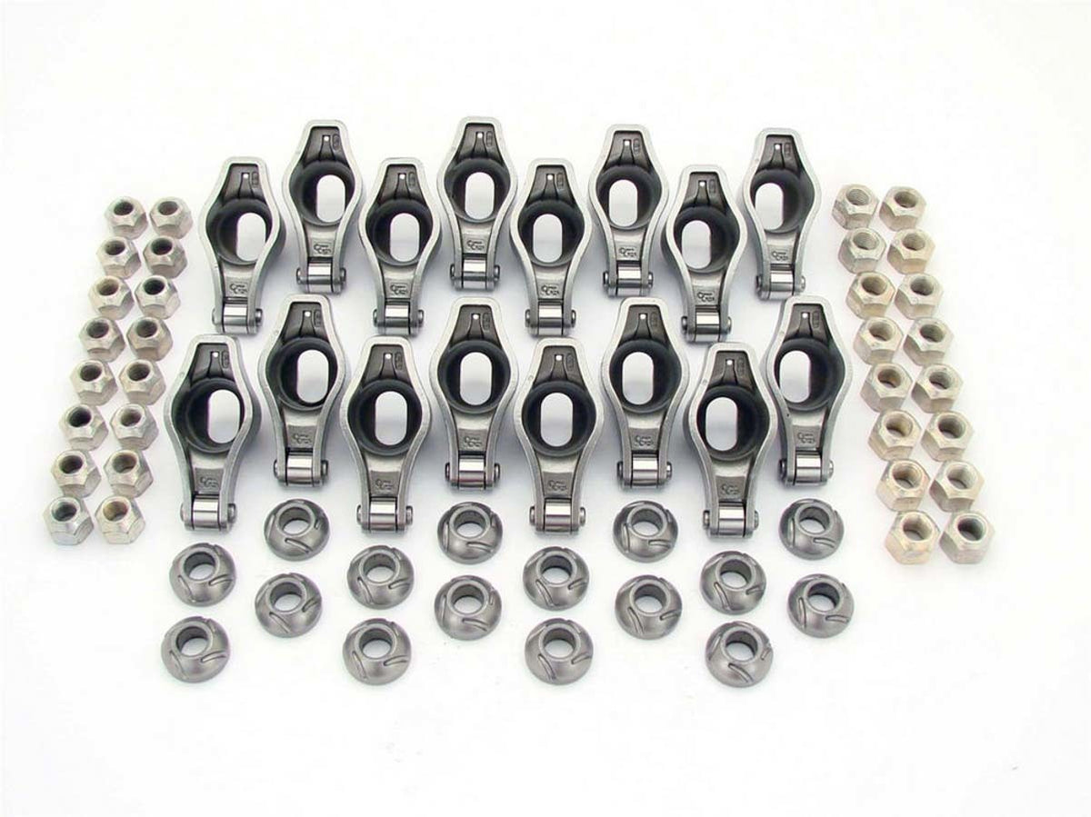 Comp Cams Magnum Chromoly Roller Tip Rocker Arm - 7/16 in Stud Mount - 1.65 Ratio - Pontiac V8 (Set of 16)