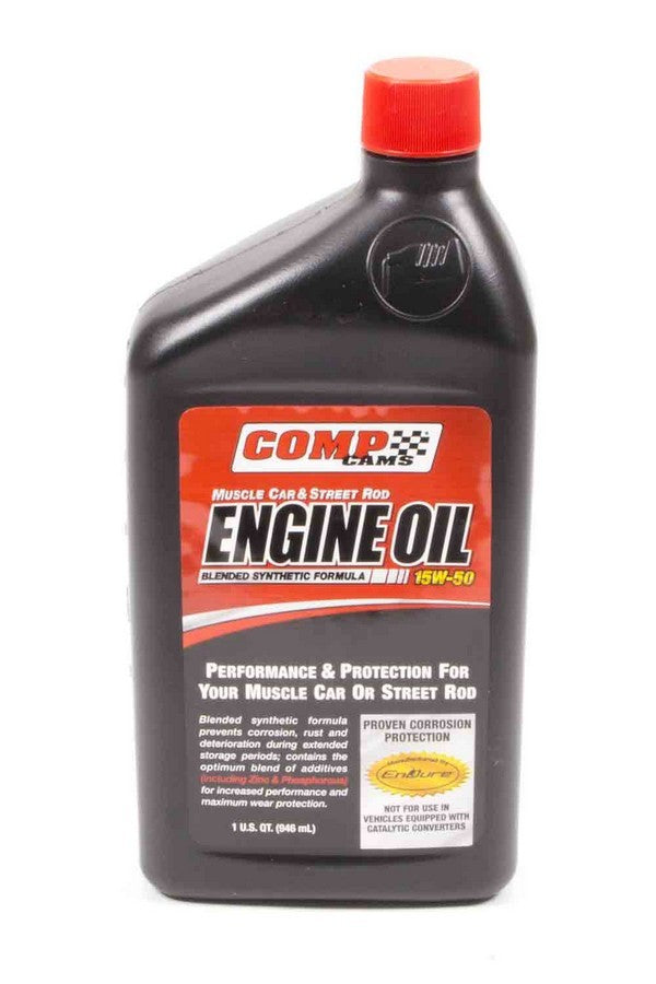 Comp Cams Muscle Car and Street Rod 15W50 Semi-Synthetic Motor Oil - 1 Qt Bottle
