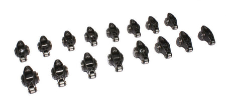Comp Cams Ultra Pro Magnum Chromoly Roller Rocker Arm - 3/8 in Stud Mount - 1.60 Ratio - Small Block Ford (Set of 16) 1634-16