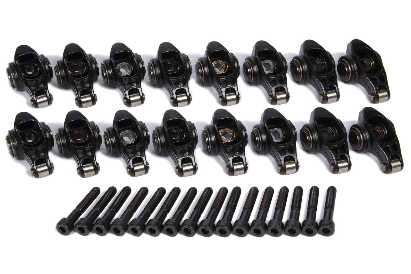 Comp Cams Ultra Pro Magnum Chromoly Roller Rocker Arm - 3/8 in Pedestal Mount - 1.80 Ratio - GM LS-Series (Set of 16)