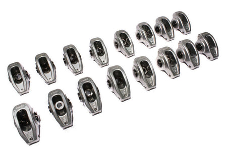 Comp Cams High Energy Die Cast Aluminum Roller Rocker Arm - 3/8 in Stud Mount - 1.50 Ratio - Small Block Chevy (Set of 16)