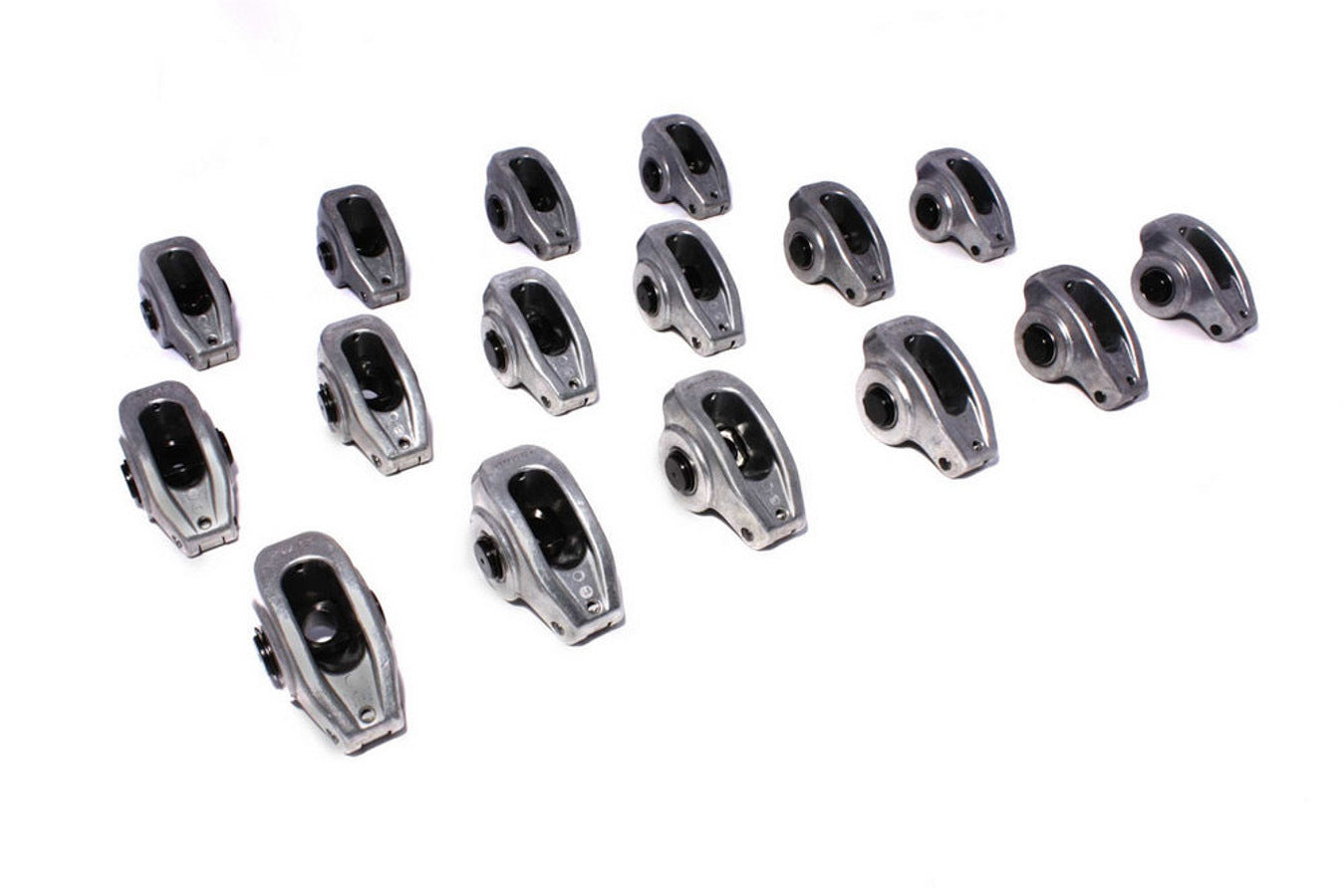 Comp Cams High Energy Die Cast Aluminum Roller Rocker Arm - 3/8 in Stud Mount - 1.60 Ratio - Small Block Chevy (Set of 16)