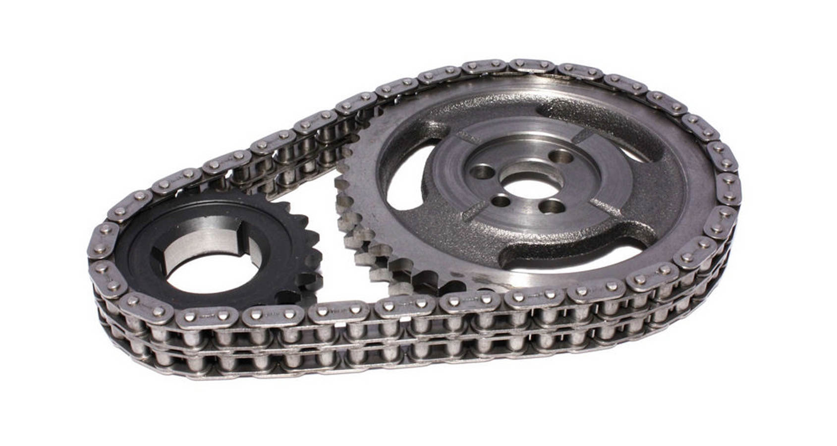 Comp Cams Hi-Tech Double Roller Timing Set - Cast Iron / Billet Steel - Small Block Chevy / GM V6 3100