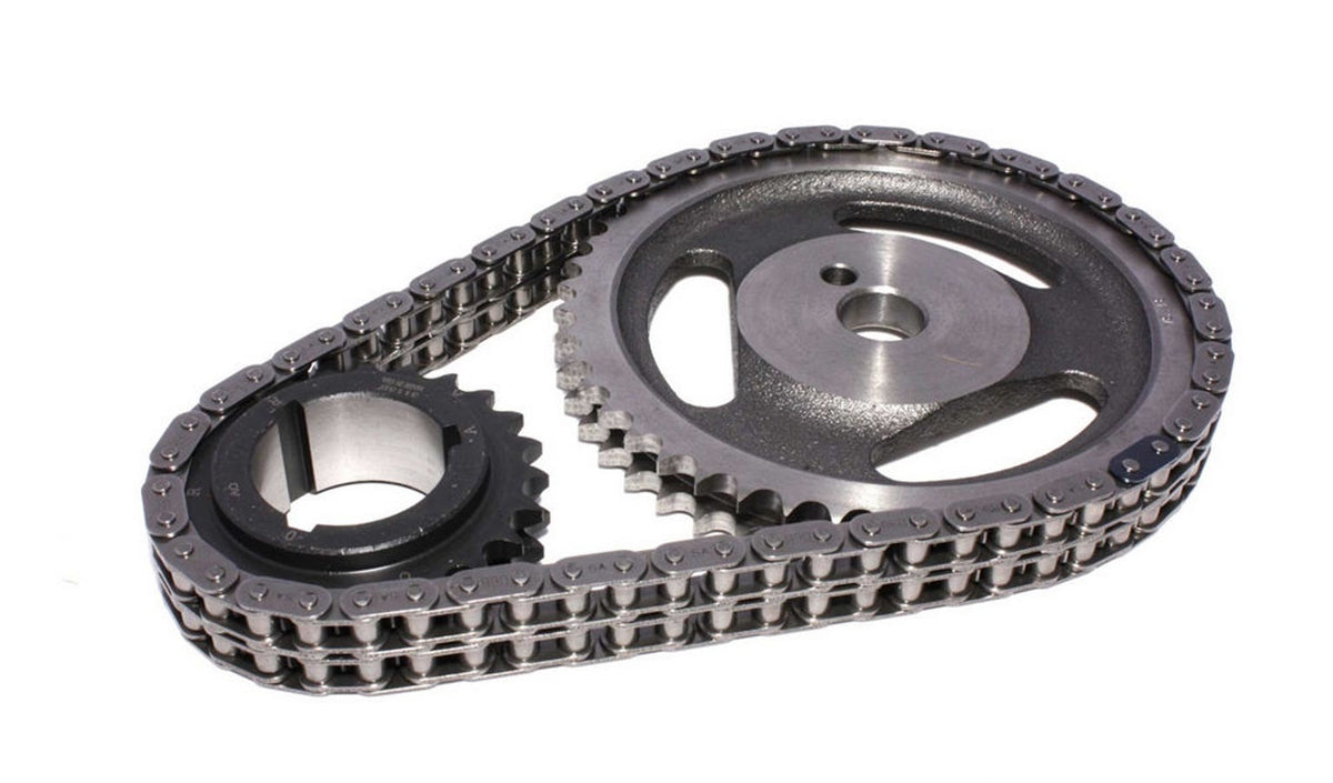 Comp Cams Hi-Tech Double Roller Timing Set - Cast Iron / Billet Steel - Oldsmobile V8