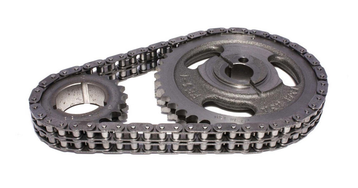 Comp Cams Hi-Tech Double Roller Timing Set - Cast Iron / Billet Steel - Small Block Ford