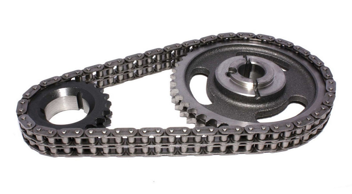 Comp Cams Hi-Tech Double Roller Timing Set - Cast Iron / Billet Steel - Big Block Ford