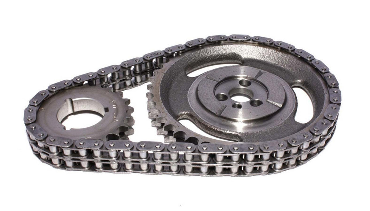 Comp Cams Hi-Tech Double Roller Timing Set - Cast Iron / Billet Steel - Small Block Chevy / GM V6 3136CPG