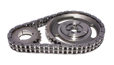Comp Cams Hi-Tech Double Roller Timing Set - Cast Iron / Billet Steel - Small Block Chevy / GM V6 3136CPG