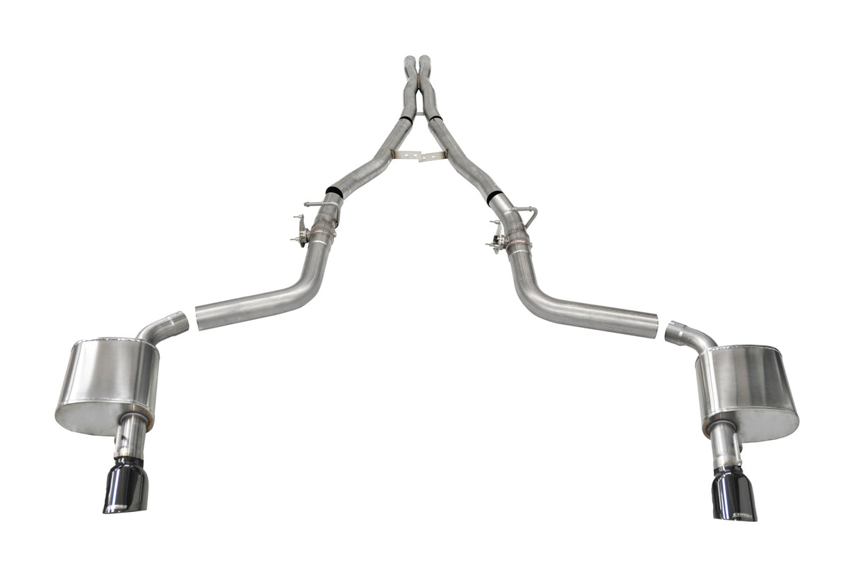 Corsa Xtreme Cat-Back Stainless Exhaust System - 2-3/4 in Diameter - Mopar Gen III Hemi 21072BLK