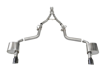 Corsa Xtreme Cat-Back Stainless Exhaust System - 2-3/4 in Diameter - Mopar Gen III Hemi 21072BLK