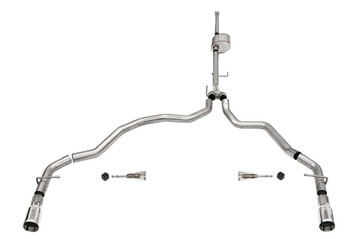 Corsa Xtreme Cat-Back Kit Stainless Exhaust System - 3 in Diameter - Ford Coyote - Ford Fullsize Truck 2021-22
