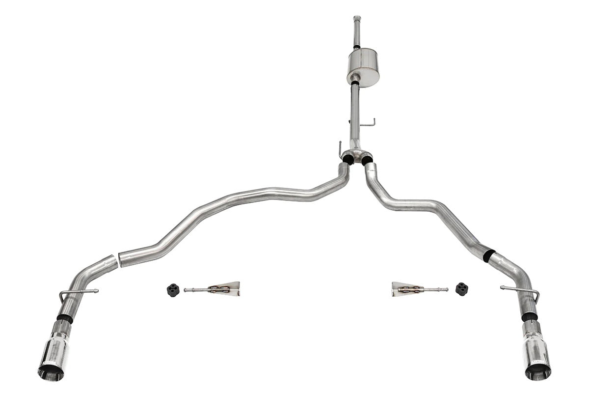 Corsa Sport Cat-Back Kit Stainless Exhaust System - 3 in Diameter - Ford Coyote - Ford Fullsize Truck 2021-22