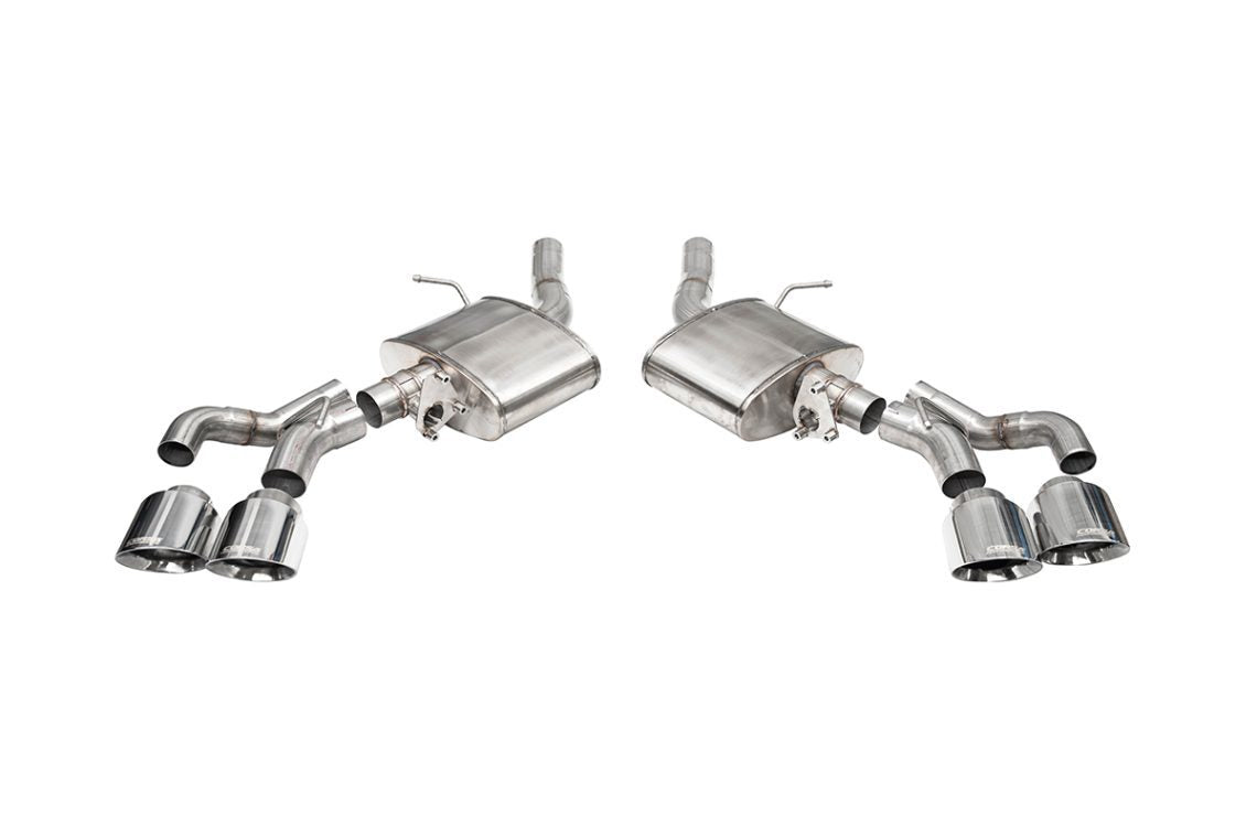Corsa Xtreme Axle-Back Stainless Exhaust System - 3 in Diameter - 4.5 in Polished Tips - Cadillac CT4-V 2024