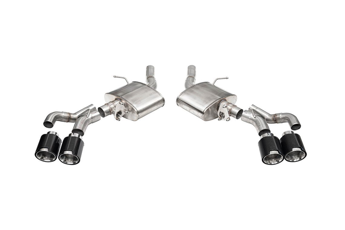 Corsa Xtreme Axle-Back Stainless Exhaust System - 3 in Diameter - 4.5 in Carbon Fiber Tips - Cadillac CT4-V 2024