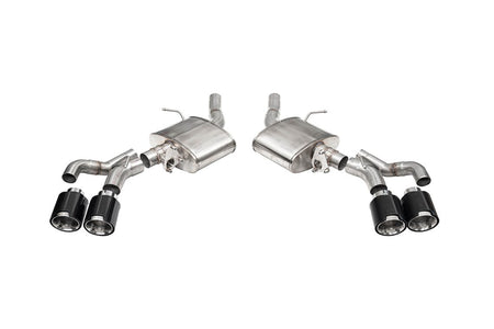 Corsa Xtreme Axle-Back Stainless Exhaust System - 3 in Diameter - 4.5 in Carbon Fiber Tips - Cadillac CT4-V 2024