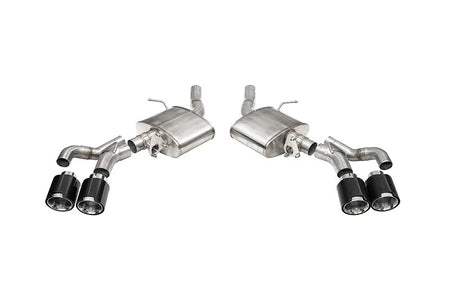 Corsa Sport Axle-Back Stainless Exhaust System - 3 in Diameter - 4.5 in Carbon Fiber Tips - Cadillac CT5-V 2022-24
