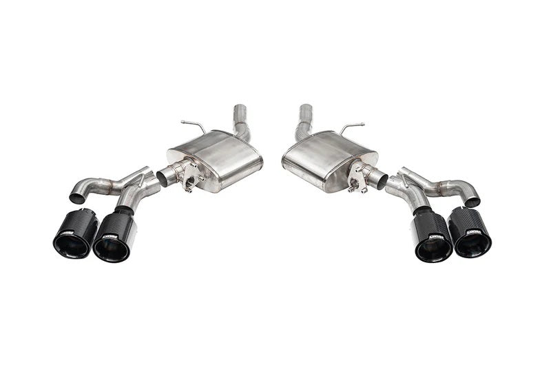 Corsa Sport Axle-Back Stainless Exhaust System - 3 in Diameter - 4.5 in Black Carbon Fiber Tips - Cadillac CT5-V 2022-24