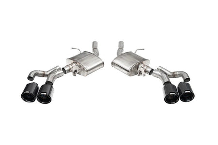 Corsa Sport Axle-Back Stainless Exhaust System - 3 in Diameter - 4.5 in Black Carbon Fiber Tips - Cadillac CT5-V 2022-24