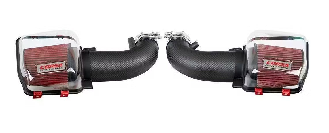 Corsa DryTech Closed Box Air Induction System - Carbon Fiber - Ford Mustang 2024-25