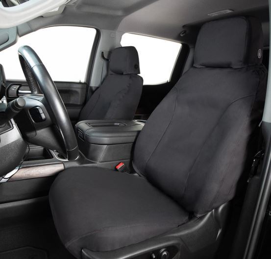 CoverCraft Front Row Polycotton SeatSaver - Charcoal - GM Fullsize Truck 2019-22 SS2533PCCH