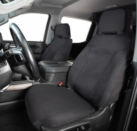CoverCraft Front Row Polycotton SeatSaver - Charcoal - GM Fullsize Truck 2019-22 SS2533PCCH