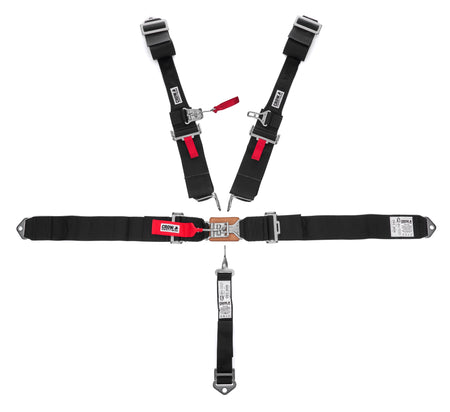 Crow 5 Point Latch & Link Dog Bone Harness w/ Sternum Strap - Pull Down Adjust - Bolt-In / Wrap Around - Sternum Strap Included
