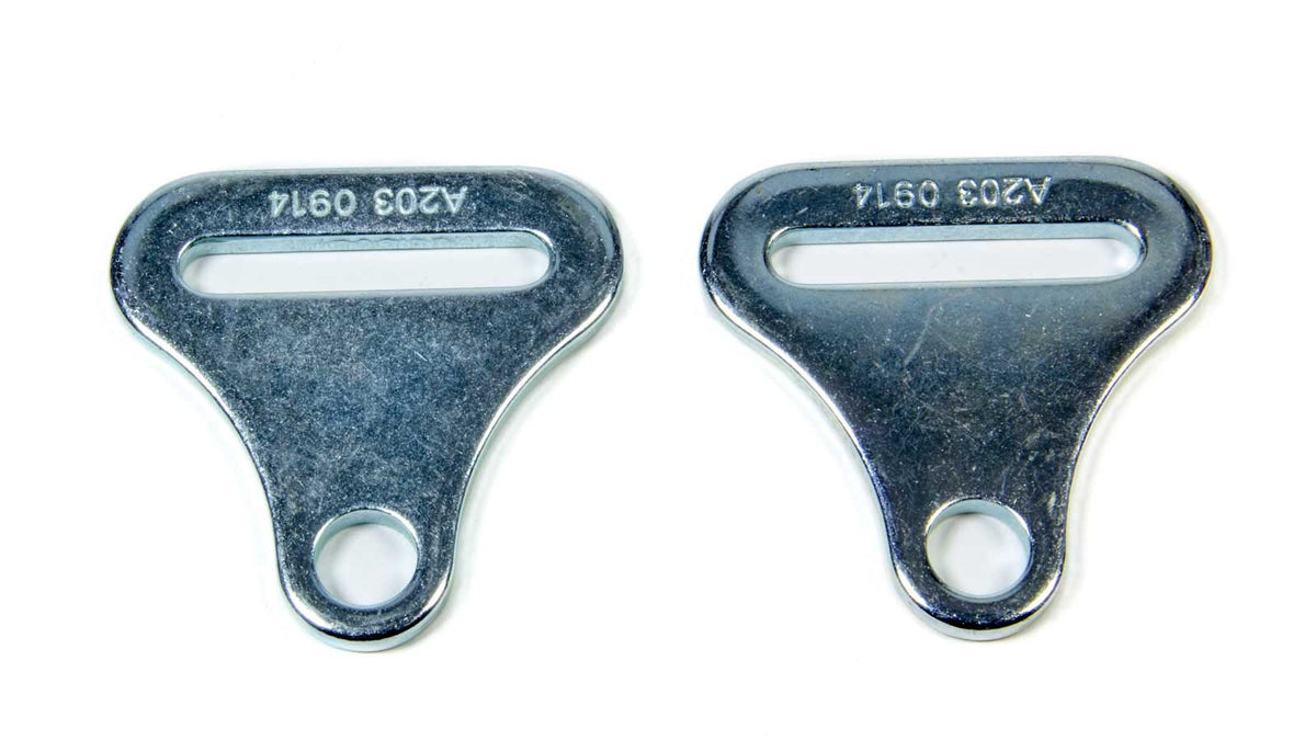 Crow Bolt-In Harness End - 2 in Belt - Zinc (Pair)