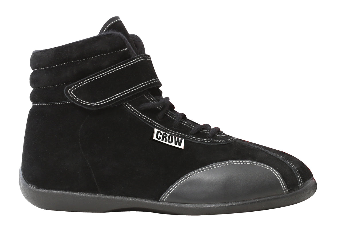 Crow Junior Mid-Top Racing Shoes - Black