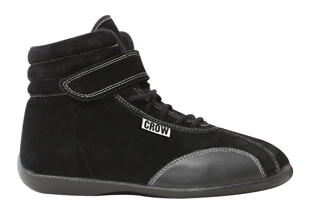 Crow Junior Mid-Top Racing Shoes - Black