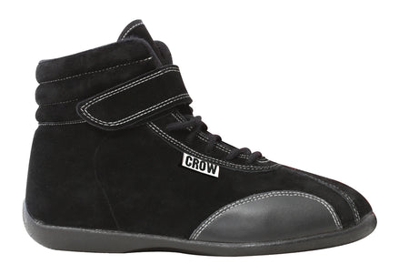Crow Junior Mid-Top Racing Shoes - Black