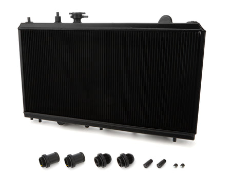 CSF Aluminum Single Pass Radiator - 27.625 W x 2.375 D - Black - Honda Civic 1992-2000