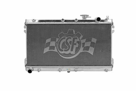 CSF Aluminum Single Pass Radiator - 26.063 in W x 2.375 in D - Polished - Mazda Miata 1989-97