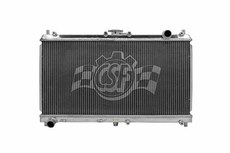 CSF Aluminum Single Pass Radiator - 26 in W x 2.375 in D - Polished - Mazda Miata 1998-2005