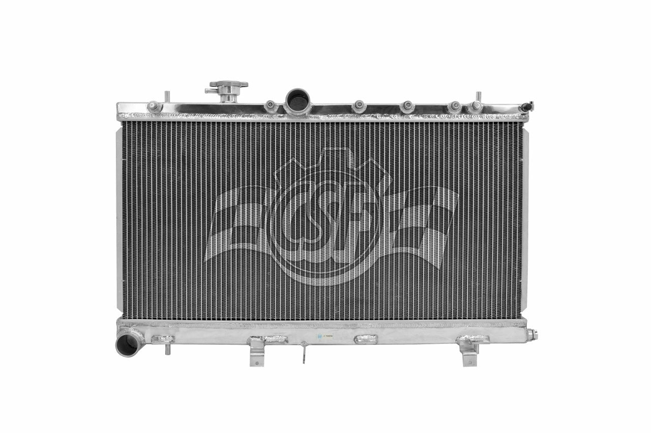 CSF Aluminum Radiator - 27.75 in W x 13.375 in H x 2.375 in D - Polished - Subaru Impreza 2002-07