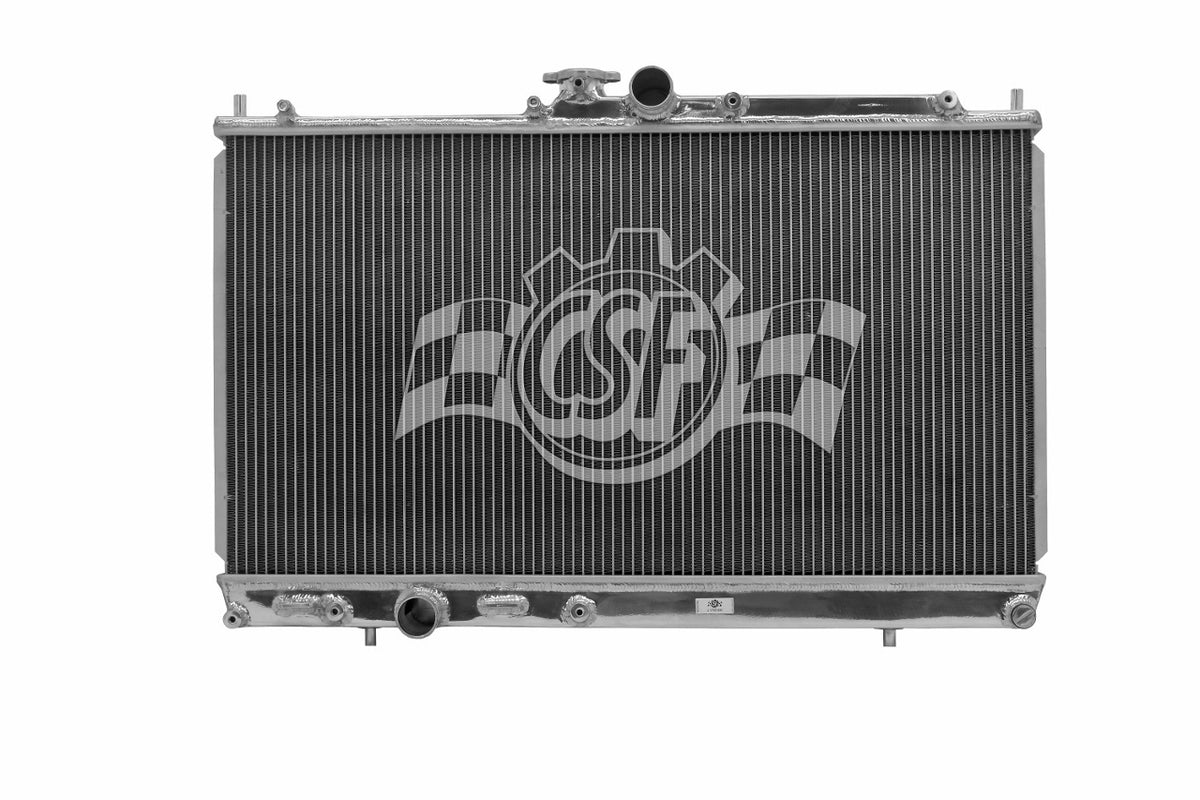 CSF Aluminum Radiator - 27.188 in W x 14.75 in H x 2.375 in D - Polished - Mitsubishi Lancer 2003-07