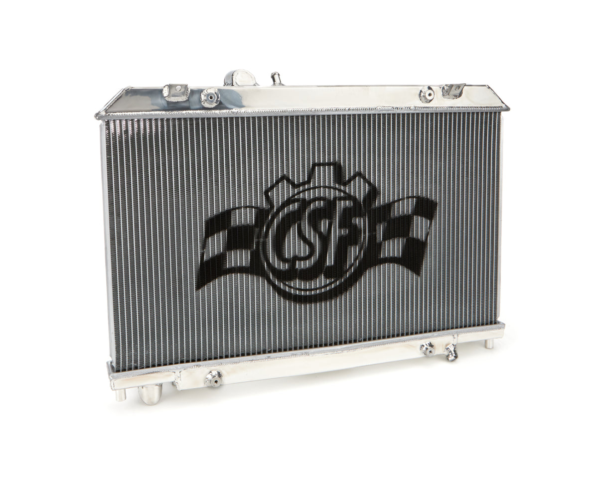 CSF Aluminum Radiator - 26 in W x 14.188 in H x 2.375 in D - Polished - Mazda RX-8 2004-08