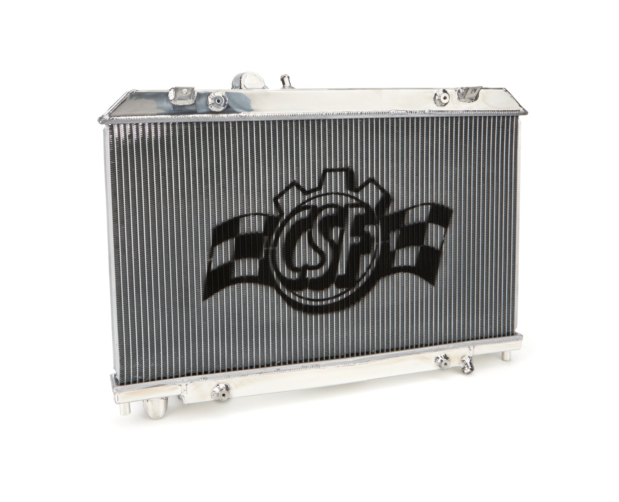 CSF Aluminum Radiator - 26 in W x 14.188 in H x 2.375 in D - Polished - Mazda RX-8 2004-08