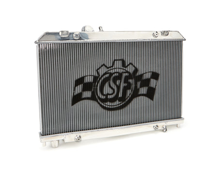 CSF Aluminum Radiator - 26 in W x 14.188 in H x 2.375 in D - Polished - Mazda RX-8 2004-08