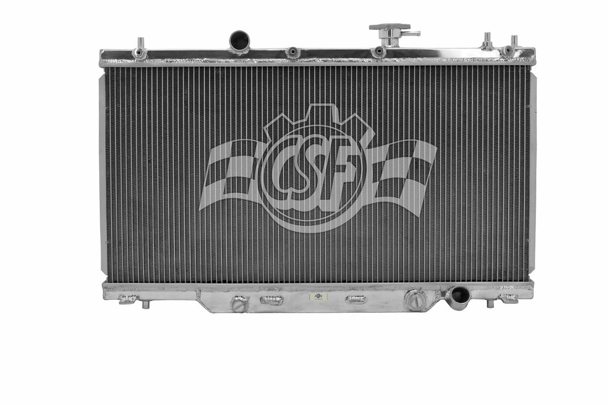CSF Aluminum Radiator - 28.25 in W x 13.75 in H x 2.188 in D - Polished - Acura RSX 2002-06