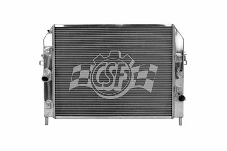 CSF Aluminum Single Pass Radiator - 21.625 in W x 2.438 in D - Polished - Mazda Miata 2006-12